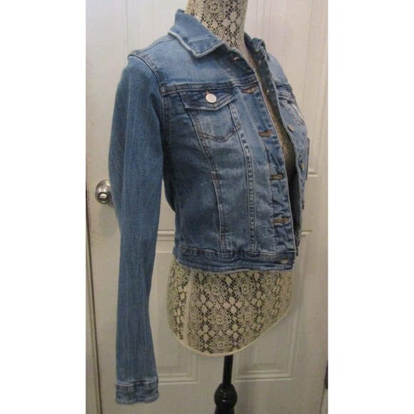 I&M Jean Jacket Medium Wash Denim Retail $68 NWT Size S - Picture 8 of 10